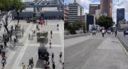 Adiós a los buhoneros: Desalojaron a los vendedores que estaban en plaza frente al Metro de La Hoyada