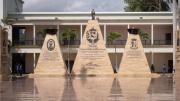 Inauguran monumento ecléctico en la academia militar de la GNB
