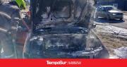 Incendio en vehículo en Barrio 2 de Abril fue controlado por bomberos