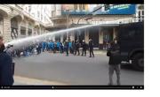 Corridas, gases y un hidrante en la marcha de jubilados y médicos