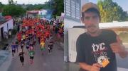 Alcoholizado y en ojotas, se coló en una maratón de ocho kilómetros: llegó a la meta y se llevó una medalla