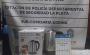 Robaron una escuela y la policía los atrapó en Gorina