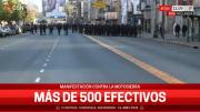 Corte total y tensión en Puente Pueyrredón entre manifestantes y la policía