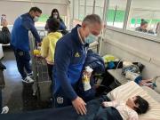 Los jugadores de Rosario Central visitaron el Hospital del Niño Jesús