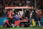 Nuevo dolor de cabeza en River: Germán Pezzella salió lesionado a días de la Copa Libertadores