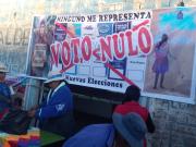 Evistas advierten con pedir la anulación de las elecciones si gana el voto nulo, alegan falta de legitimidad del futuro gobierno