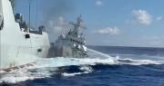 Video: Dos buques chinos chocan cuando perseguían a un navío filipino en el mar Meridional