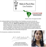 Madres de Plaza de Mayo piden al gobierno venezolano tomar medidas para la inmediata aparición de Martha Grajales sana y salva