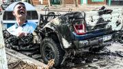 Prendieron fuego la camioneta de Marcos Rojo: el video del aterrador momento