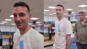 Video: el insólito encuentro de una fan con Lionel Scaloni en una estación de servicio