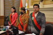 Justicia reconoce a Lourdes Chambilla como presidenta del Concejo Municipal de La Paz