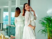 María Gabriela Isler muestra la última etapa de su embarazo