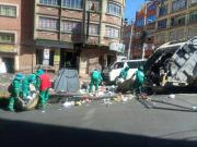 La Paz: Recojo de los residuos sólidos alcanzó un 75% y se terminará hasta el viernes