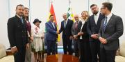Misiones de Observación Electoral se reúnen con el presidente Arce