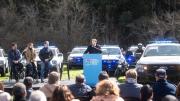 Otermín y Alonso presentaron nuevos patrulleros y motos para Lomas