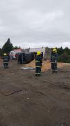 Jueves gris para los camiones en Ruta 40: otro vuelco en Bariloche dejó un herido, cuál es su estado