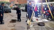 CARACAS: Adulto mayor perdió la vida tras caer desde cinco metros por una alcantarilla sin tapa