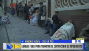 Largas filas en el TED para obtener certificados de impedimento