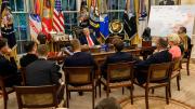 Reunión de Trump con Zelensky y su grupo de apoyo europeo