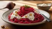Cómo hacer fideos rojos con salsa cremosa de nuez para quedar como un verdadero chef 