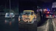Cinco accidentes en la autopista La Paz