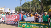 Trabajadores en salud de los departamentos del oriente protestan por falta de pago del bono de vacunación