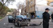 Fortísimo choque en una esquina del centro: un auto y una camioneta, destrozados