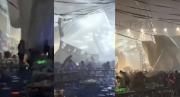 Terror en China: Dos personas murieron tras el colapso de un techo en pleno festival