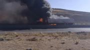 Reportan dos heridos tras incendio de cisterna en la carretera La Paz – Oruro