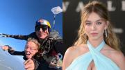 VIDEO VIRAL: El impactante salto en paracaídas de la famosa actriz Sydney Sweeney