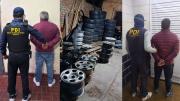 Cayó una banda de 12 delincuentes dedicada al robo de ruedas: incautaron un botín millonario
