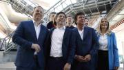 Fernando Espinoza, Axel Kicillof y Verónica Magario recorrieron el avance del primer Polo Científico Tecnológico de América Latina en La Mat