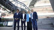 Espinoza, Kicillof y Magario recorrieron obras del primer Polo Científico Tecnológico de América Latina