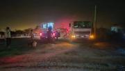 Equipos municipales sofocan un gran incendio por el viento Zonda en Villa Violeta
