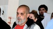 Fabián Grillo y Sergio Maldonado en el acto de Trelew