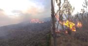 Incendio forestal en Mizque: presumen que se inició por un chaqueo en Pocona