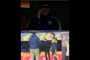 La insólita manera de Riquelme que felicitó a Cavani tras su gol en la victoria sobre Banfield