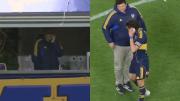 El llamado telefónico de Riquelme a Cavani en plena Bombonera tras la victoria de Boca
