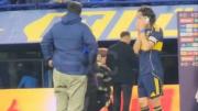 Riquelme llamó a Cavani tras su gol en la Bombonera y le dio un mensaje especial