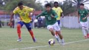 Bolivia y Colombia Sub-17 se enfrentaron este lunes en Santa Cruz