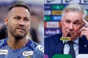 Neymar quedó fuera de la lista de Brasil para las Eliminatorias y Carlo Ancelotti tuvo que dar explicaciones