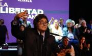 El furcio de Milei en el acto de campaña junto a Karina en Junín: Les estamos afanando los choreos