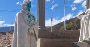 Vandalizan esculturas del Vía Crucis que se encuentran en la subida al Cristo de la Concordia