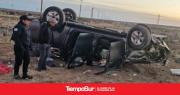 Regresaban a Pico Truncando cuando se durmió y volcó