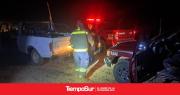 Rescatan a un rodado que quedó empantanado