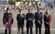 Los Milei, en el regimiento Patricios ubicado en Palermo