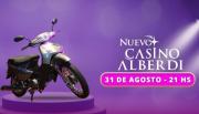 Nuevo Casino Alberdi vuelve a la carga con una moto 0KM
