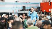 Otermín cruzó a Milei por su caravana en Lomas de Zamora: llamó a mantener la calma
