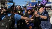 Detuvieron a dos personas durante el ataque a la caravana de Milei