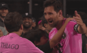 Video: el gol y emotivo abrazo de Messi con sus hijos en la Leagues Cup